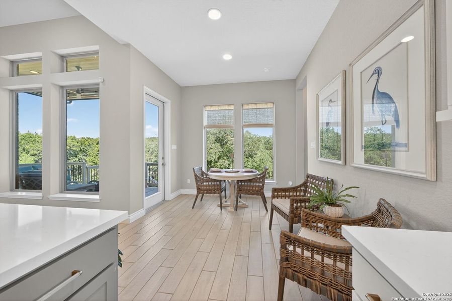 Furnished interior view inside a new home in Cibolo Canyons 60', San Antonio (Image 13).