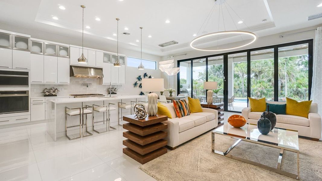 Great Room into Kitchen