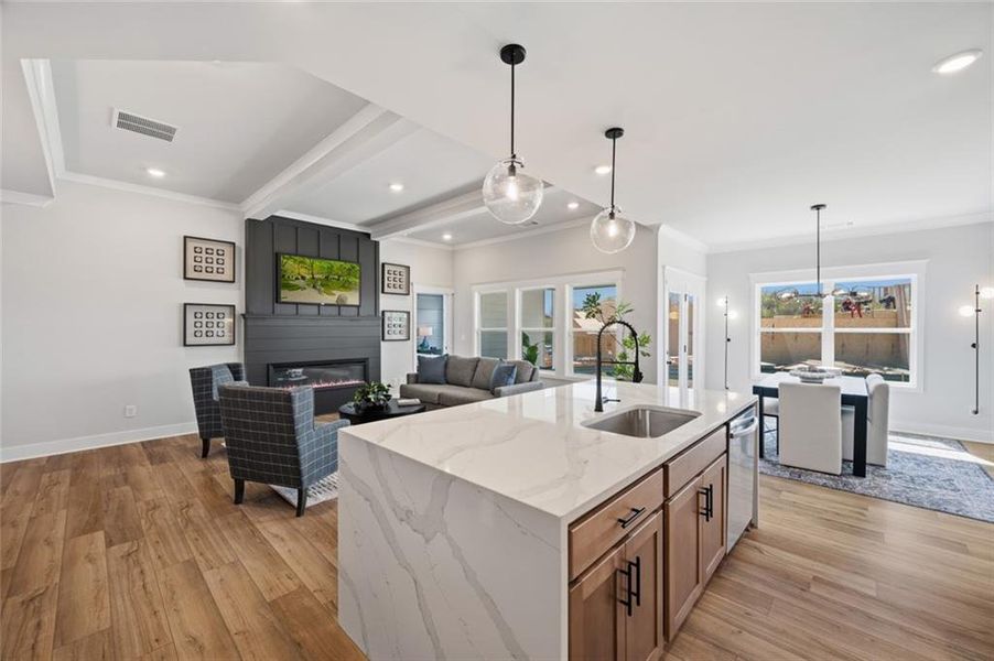 Furnished interior view inside a new home in Fowler Farms, Auburn (Image 23).