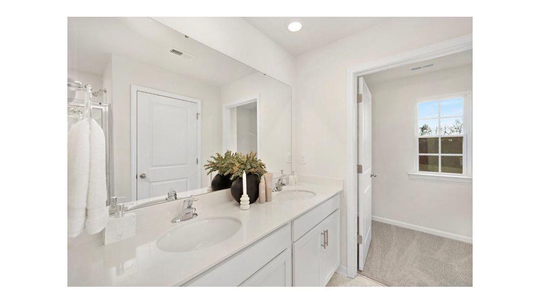 Representative furnished interior of a home built from the Taylor by D.R. Horton in Falls at Hickory, Hickory (Image 15).