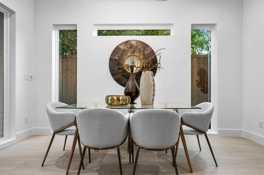 Furnished interior view inside a new home in , Dallas (Image 13). Furnished interior view inside a new home in , Dallas (Image 13).