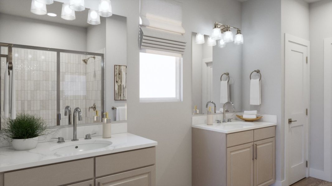 Representative furnished interior of a home built from the 4015 by Risewell Homes in Parkton Square, Kyle (Image 12).