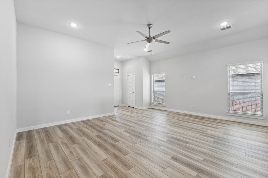 Living Room in the Amber home plan by Trophy Signature Homes – REPRESENTATIVE PHOTO