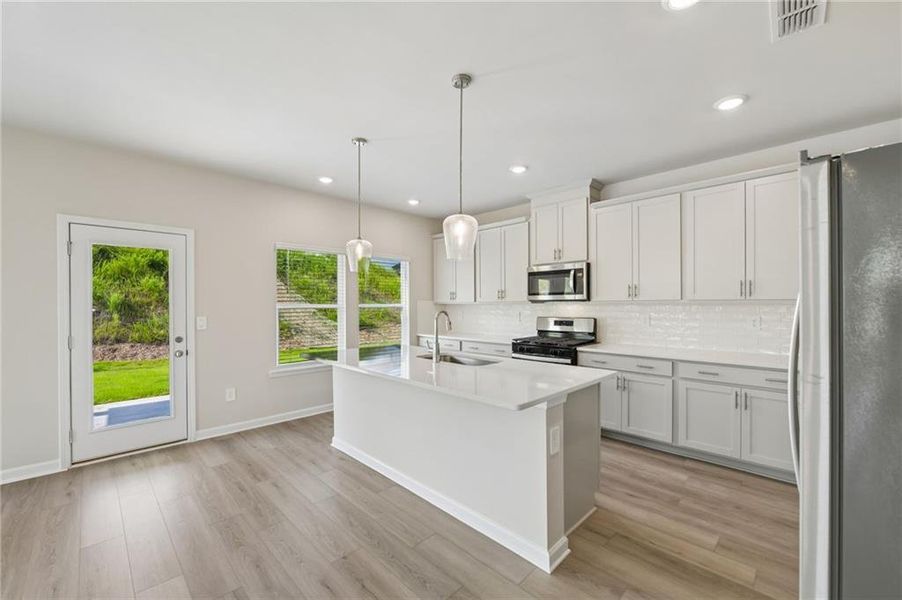 Furnished interior view inside a new home in Preserve at Mountain Creek, Pendergrass (Image 9).