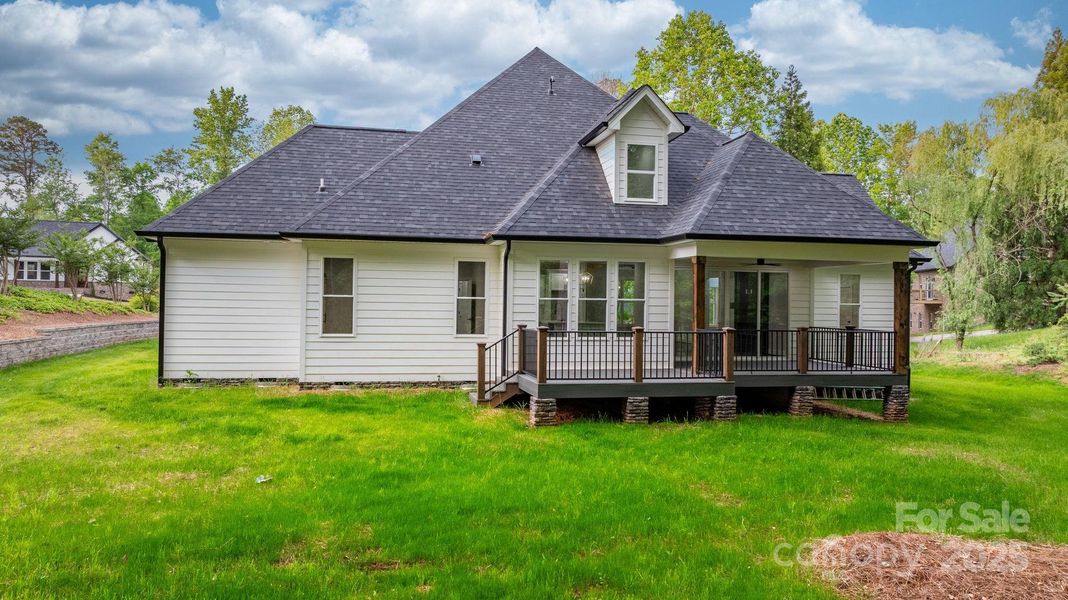 Exterior details and patio area of a home in , Hickory (Image 31).