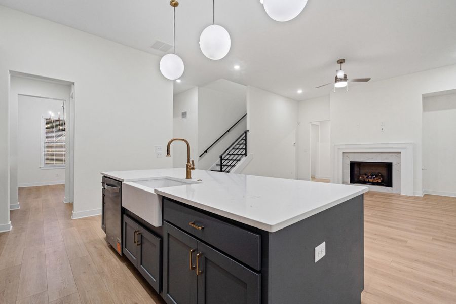 Furnished interior view inside a new home in Walker Farms, Bartlett (Image 4).