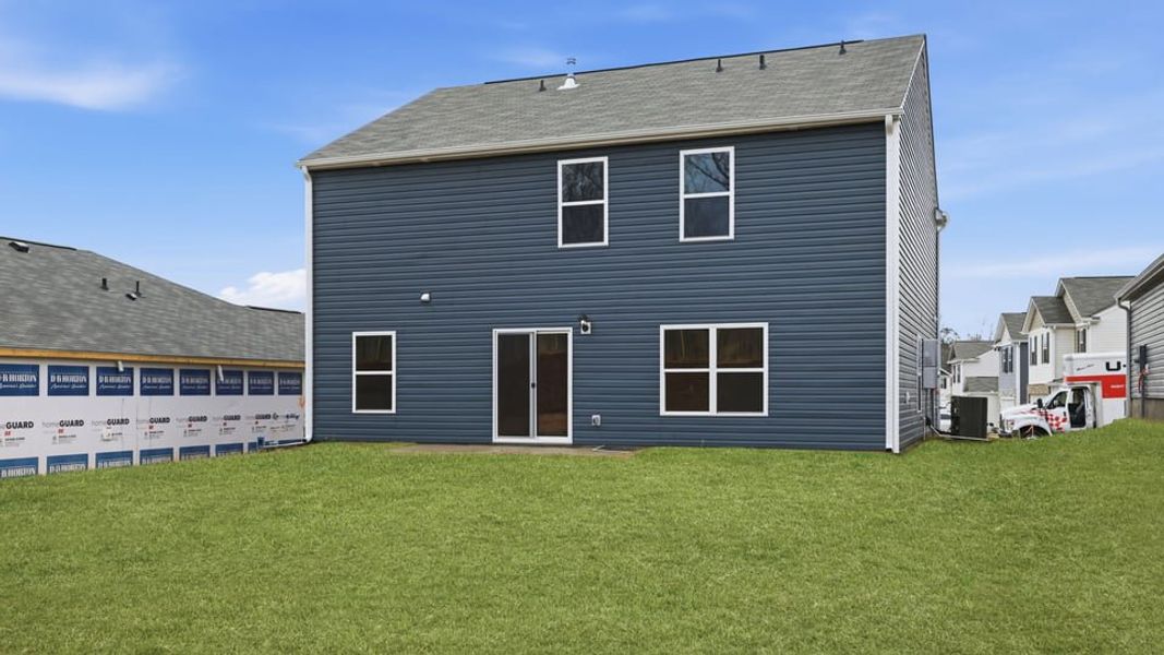 Exterior details and patio area of a home in Treemont Commons, Wellford (Image 20).