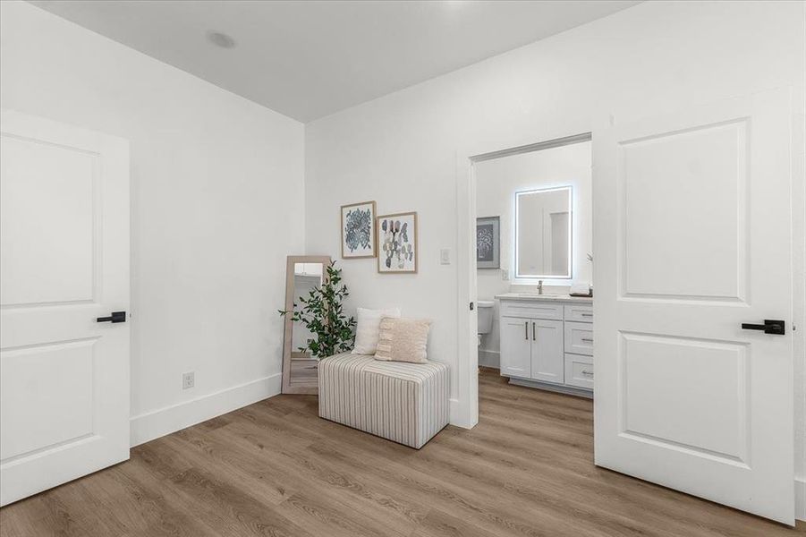 Furnished interior view inside a new home in , Fort Worth (Image 18). Furnished interior view inside a new home in , Fort Worth (Image 18).