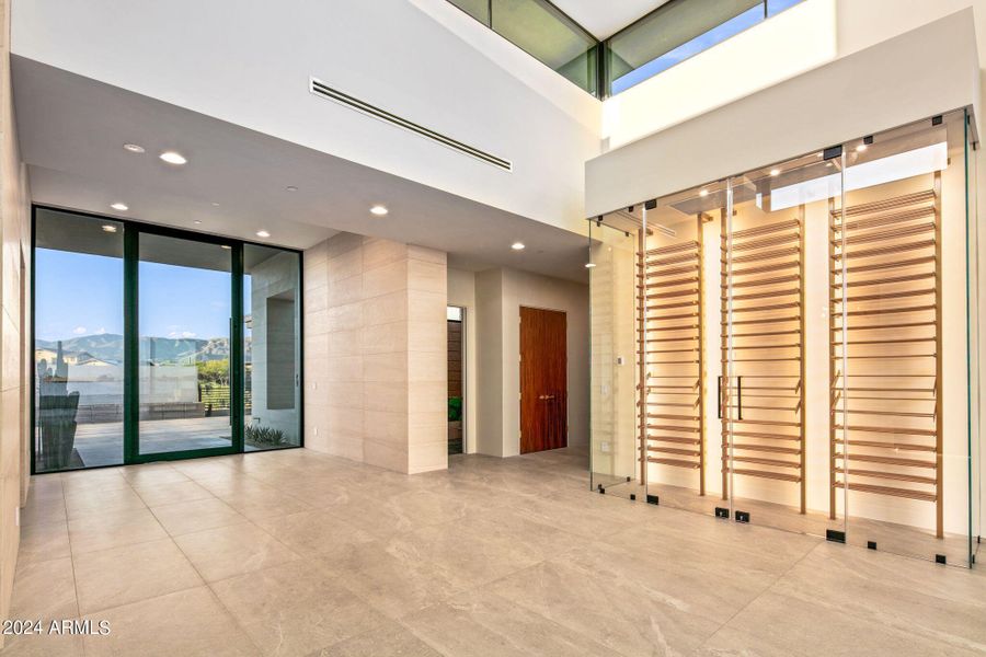 Front Entry Way ~ Wine Cellar