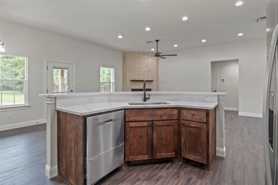 Furnished interior view inside a new home in , Ector (Image 10).