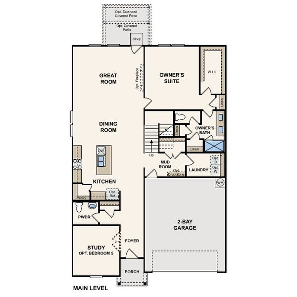2D floor plan layout of this home in Cloverleaf, Austin, TX (Image 3).