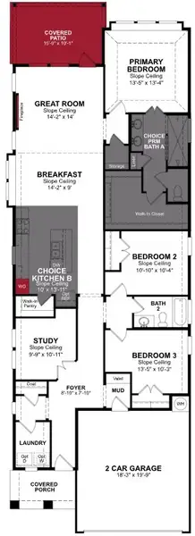 2D floor plan layout for the Cambridge by Beazer Homes in The Highlands, Porter, TX (Image 4). 2D floor plan layout for the Cambridge by Beazer Homes in The Highlands, Porter, TX (Image 4).