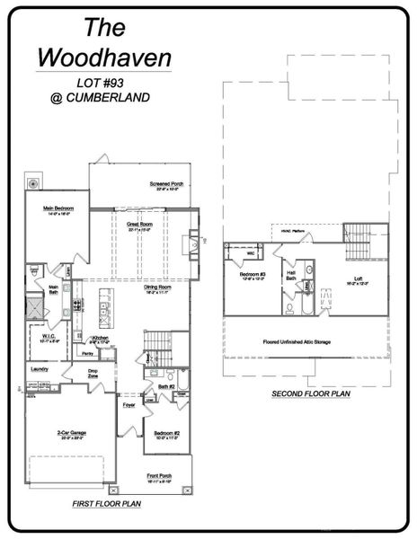 2D floor plan layout of this home in Cumberland, Concord, NC (Image 3).