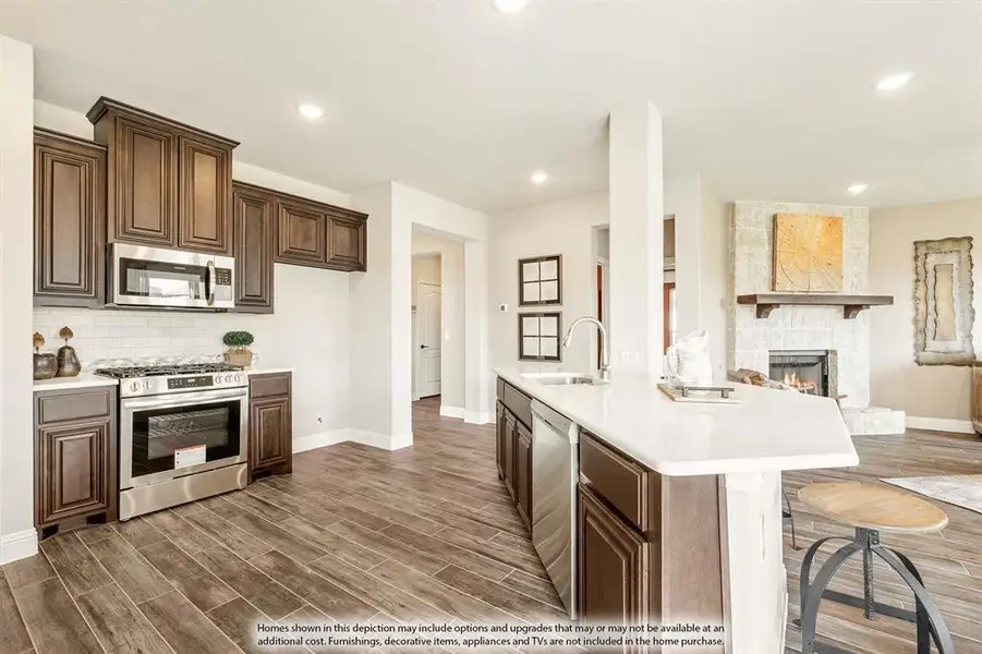 Furnished interior view inside a new home in The Lakes at Parks of Aledo, Aledo (Image 29).