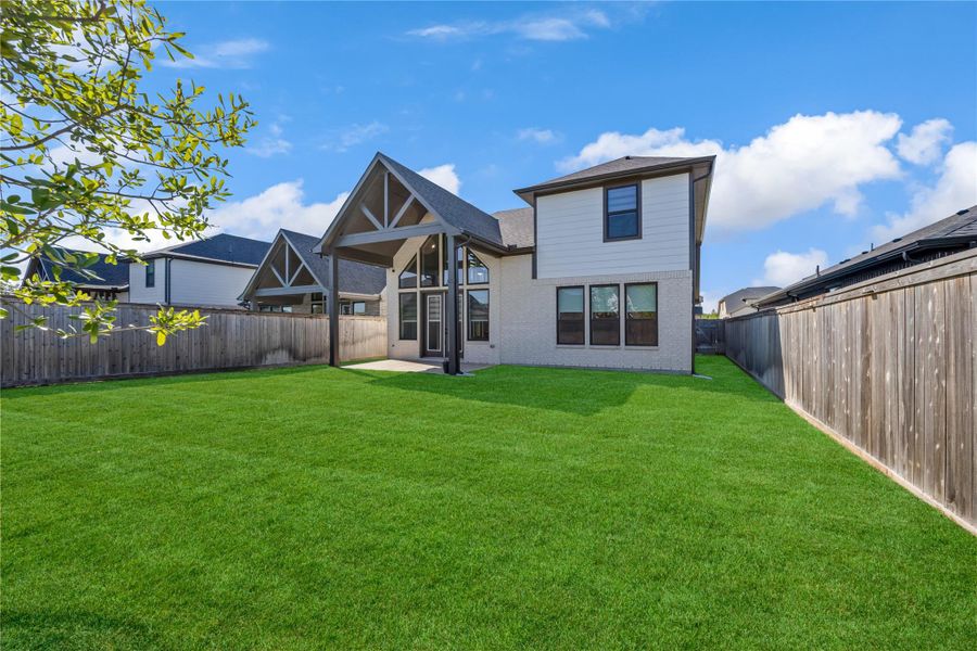 Exterior details and patio area of a home in , Cypress (Image 21).