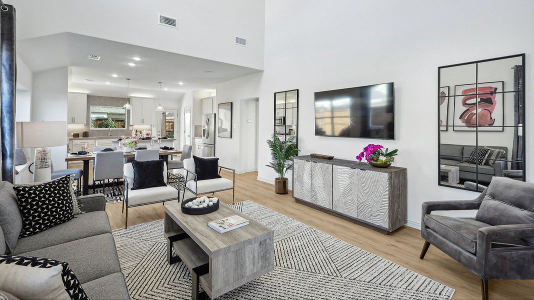 Representative furnished interior of a home built from the Meridian by DRB Homes in Bel Air Village, Sherman (Image 6).