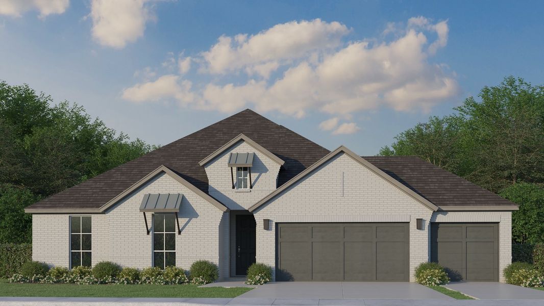 Plan 1681 Elevation C with 3rd Car Garage Plan 1681 Elevation C with 3rd Car Garage