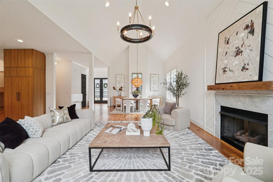 Furnished interior view inside a new home in , Charlotte (Image 32).