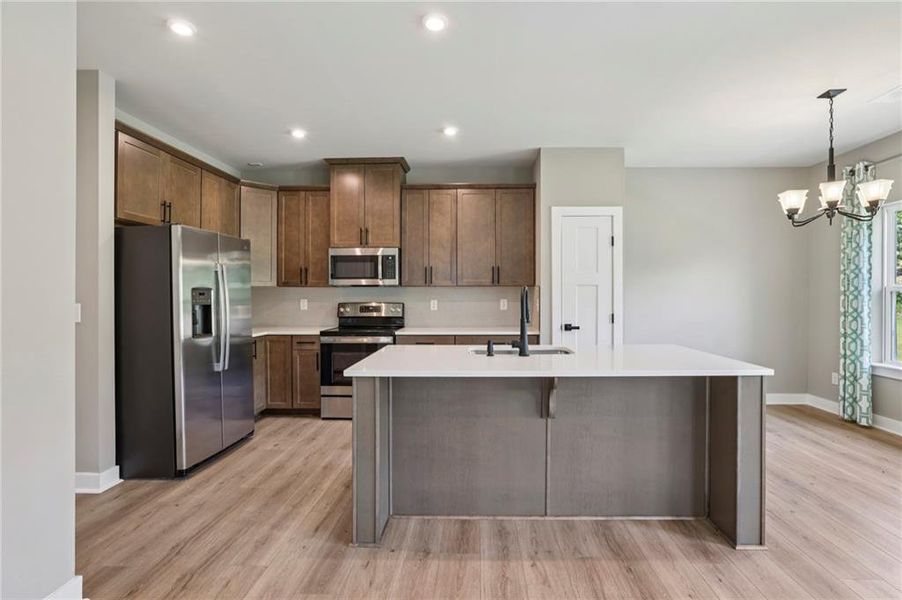 Furnished interior view inside a new home in , Hoschton (Image 7).