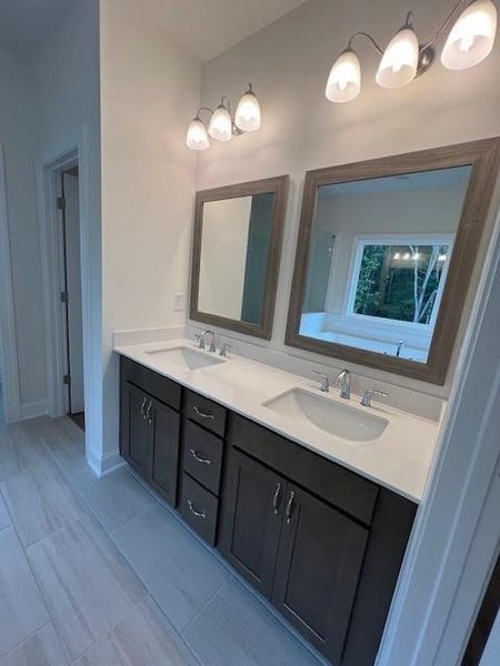 Furnished interior view inside a new home in Palisades Single Family, Cumming (Image 16). Furnished interior view inside a new home in Palisades Single Family, Cumming (Image 16).