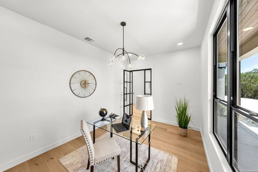 Furnished interior view inside a new home in , Boerne (Image 48).