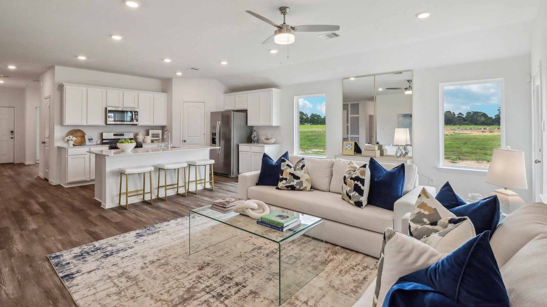 Furnished interior view inside a new home in Sunterra, Katy (Image 6).