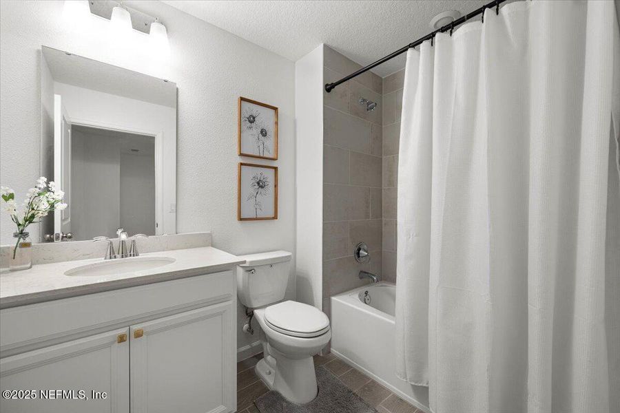 Furnished interior view inside a new home in Shearwater: Affordable Luxury Townhomes, St. Augustine (Image 24).