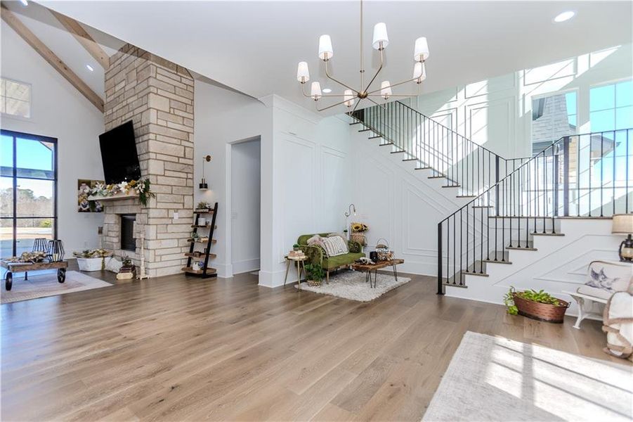 Furnished interior view inside a new home in , Dacula (Image 39).