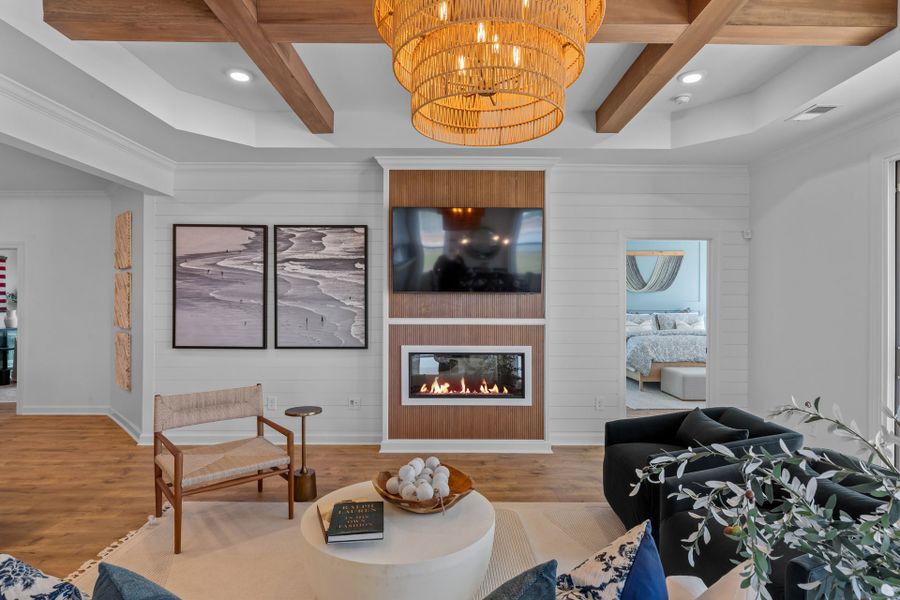 Representative furnished interior of a home built from the The Surfrider by Chesapeake Homes in Coastal Club of the Carolinas, Calabash (Image 13).