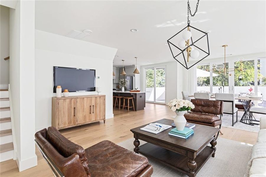 Furnished interior view inside a new home in , Atlanta (Image 13).