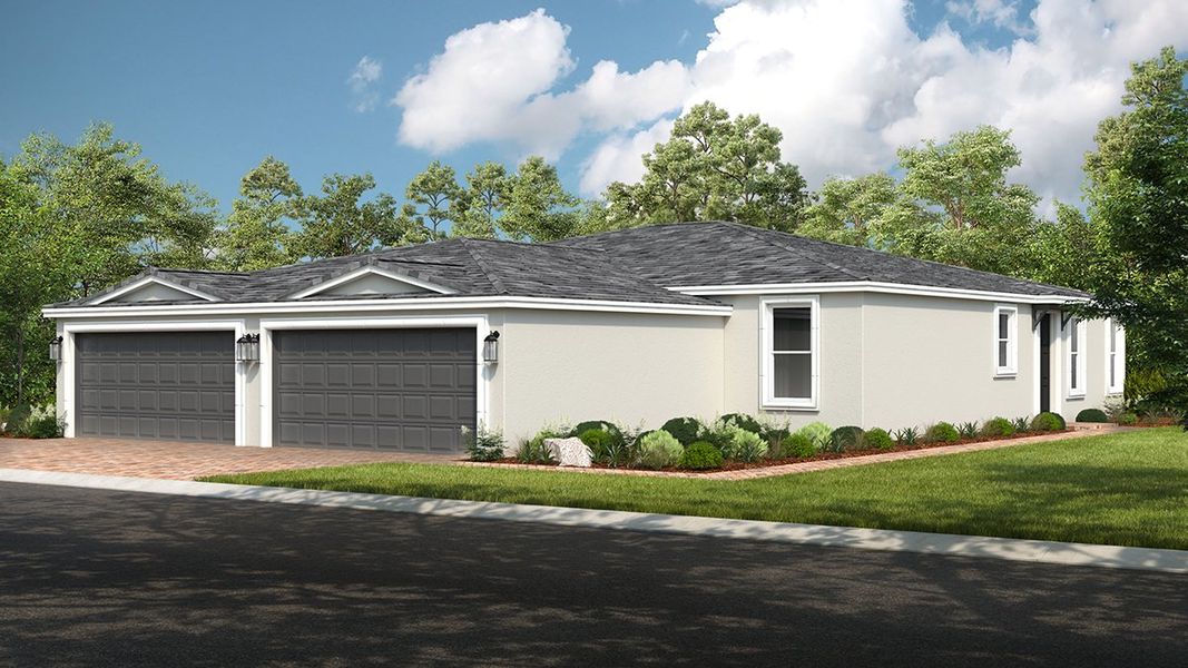 Representative exterior photo of a completed home built from the Caicos by Taylor Morrison in Skye Ranch Community Group Page, Sarasota, FL (Image 13).