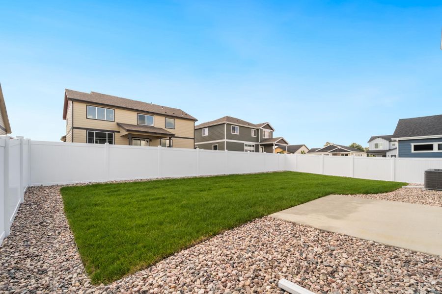 Exterior details and patio area of a home in Union Colony West, Greeley (Image 19). Exterior details and patio area of a home in Union Colony West, Greeley (Image 19).