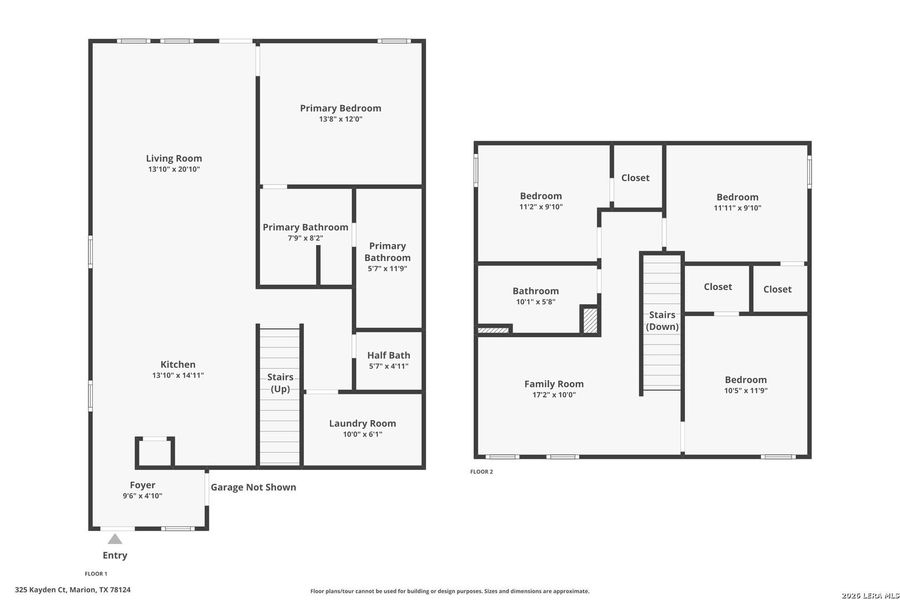 2D floor plan layout of this home in Grace Valley, Marion, TX (Image 3). 2D floor plan layout of this home in Grace Valley, Marion, TX (Image 3).