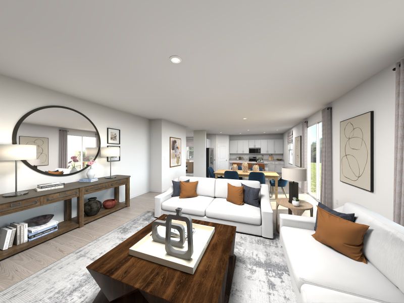 Furnished interior view inside a new home in Kings Creek - Signature Series, Jacksonville (Image 6).
