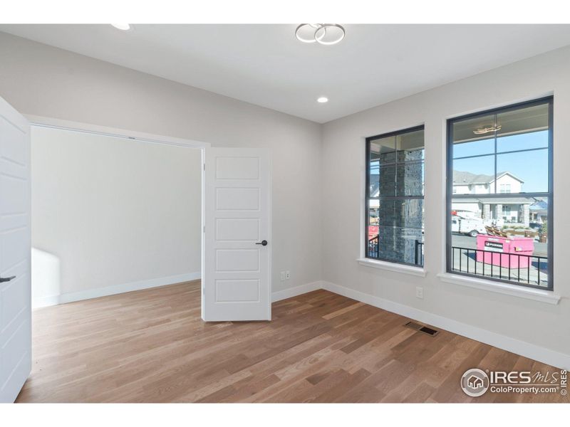 Main Floor Office w/ White Oak Floors