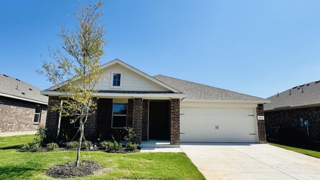 Front Elevation - D.R. Horton's Bellvue Floorplan Elevation C - All Home and community information, including pricing, included features, terms, availability and amenities, are subject to change at any time without notice or obligation. All Drawings, pictures, photographs, video, square footages, floor plans, elevations, features, colors and sizes are approximate for illustration purposes only and will vary from the homes as built. Front Elevation - D.R. Horton's Bellvue Floorplan Elevation C - All Home and community information, including pricing, included features, terms, availability and amenities, are subject to change at any time without notice or obligation. All Drawings, pictures, photographs, video, square footages, floor plans, elevations, features, colors and sizes are approximate for illustration purposes only and will vary from the homes as built.