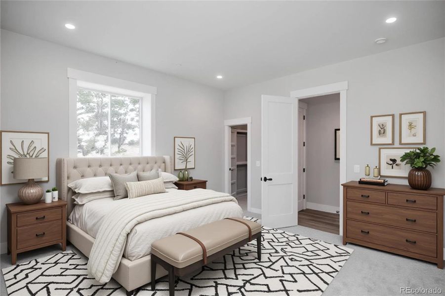 Furnished interior view inside a new home in , Kiowa (Image 8).