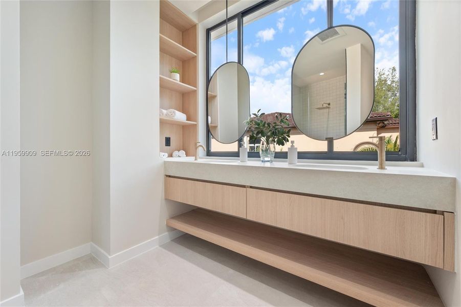 Furnished interior view inside a new home in , Miami (Image 11).