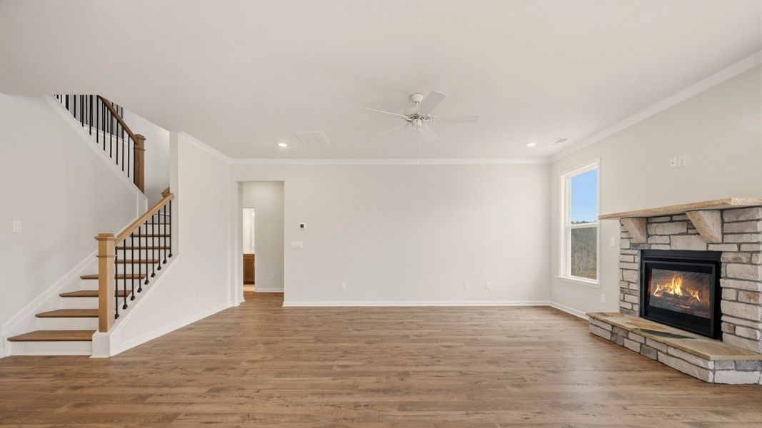 Spacious, unfurnished interior of a new home in The Gates at Pates Creek, Hampton (Image 15). Spacious, unfurnished interior of a new home in The Gates at Pates Creek, Hampton (Image 15).