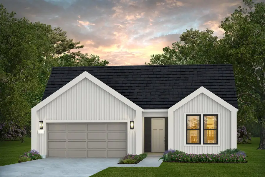 Representative exterior photo of a completed home built from the Mystique by Del Webb in Del Webb Bridgeland, Cypress, TX (Image 10).