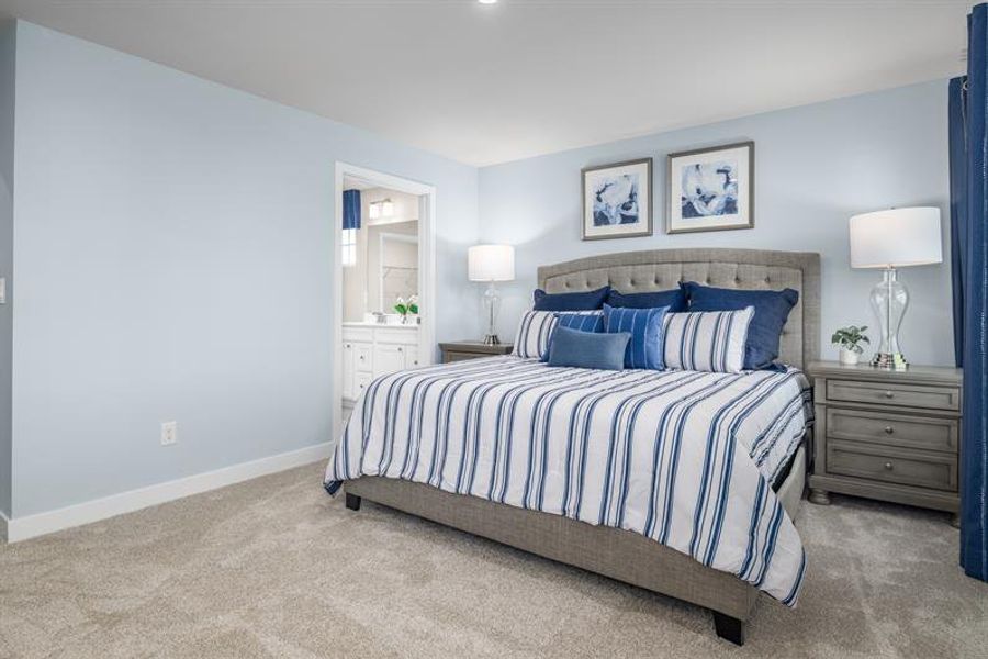 Furnished interior in a model home at The Meadows at Hollybrook in Wendell (Image 16).
