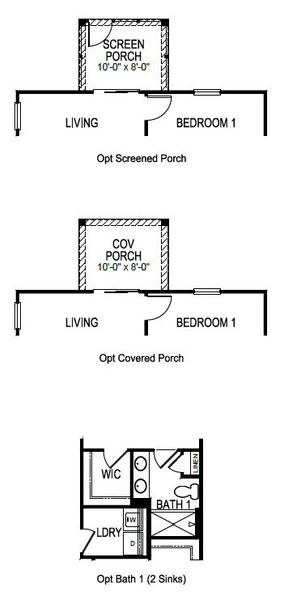 2D floor plan layout of this home in Harper Ridge, Roebuck, SC (Image 6).