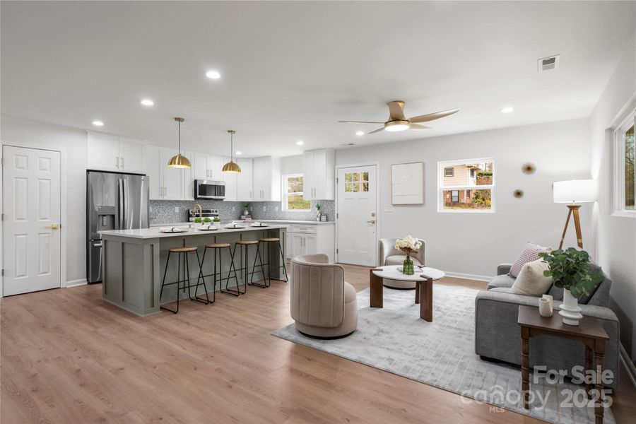 Furnished interior view inside a new home in , Cherryville (Image 8).