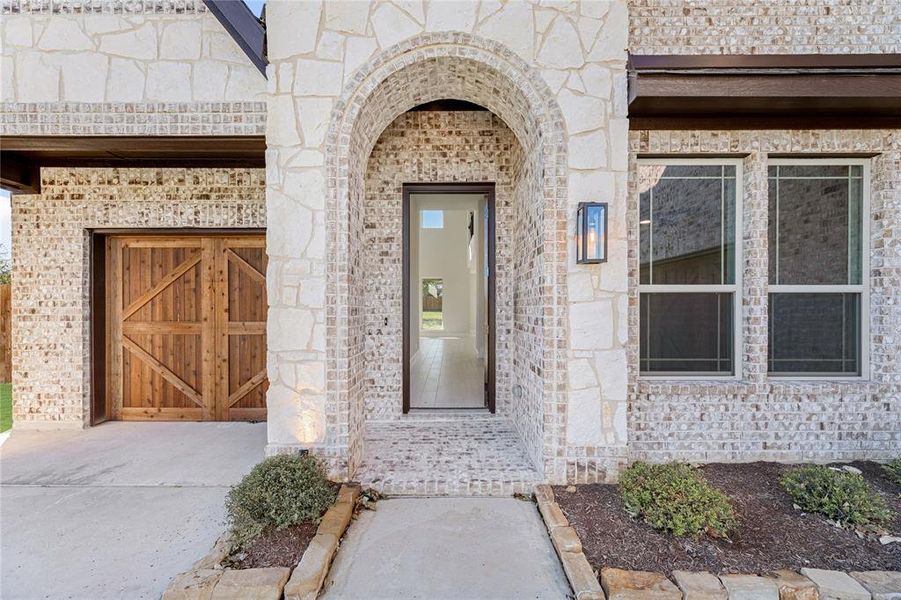 Exterior details and patio area of a home in Crystal Lake Estates, Red Oak (Image 4). Exterior details and patio area of a home in Crystal Lake Estates, Red Oak (Image 4).