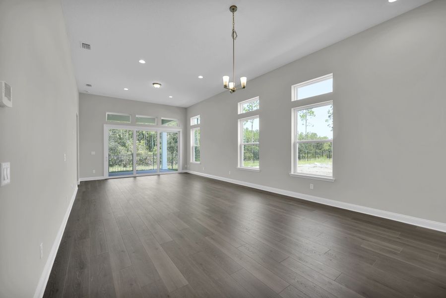 Representative unfurnished interior of a home built from the Naples by Riverside Homes in Mariposa at EverRange, Jacksonville (Image 20).