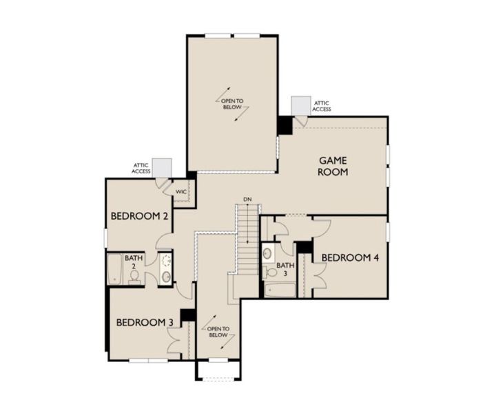 2D floor plan layout of this home in Cedar Pointe, Crosby, TX (Image 3). 2D floor plan layout of this home in Cedar Pointe, Crosby, TX (Image 3).