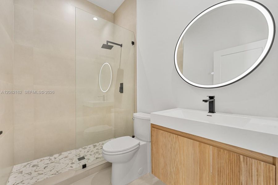 Furnished interior view inside a new home in , Miami (Image 12).
