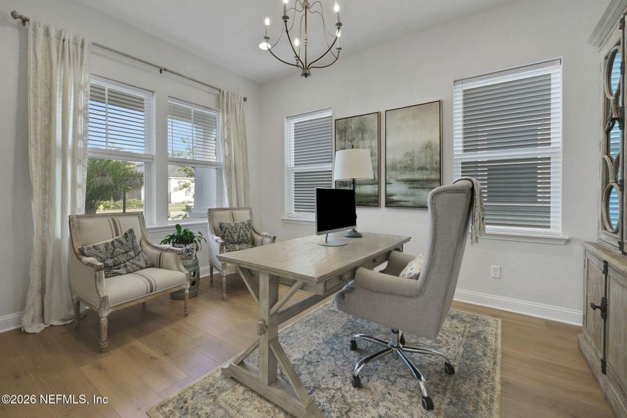 Furnished interior view inside a new home in Settler's Landing at Nocatee, Ponte Vedra (Image 20).