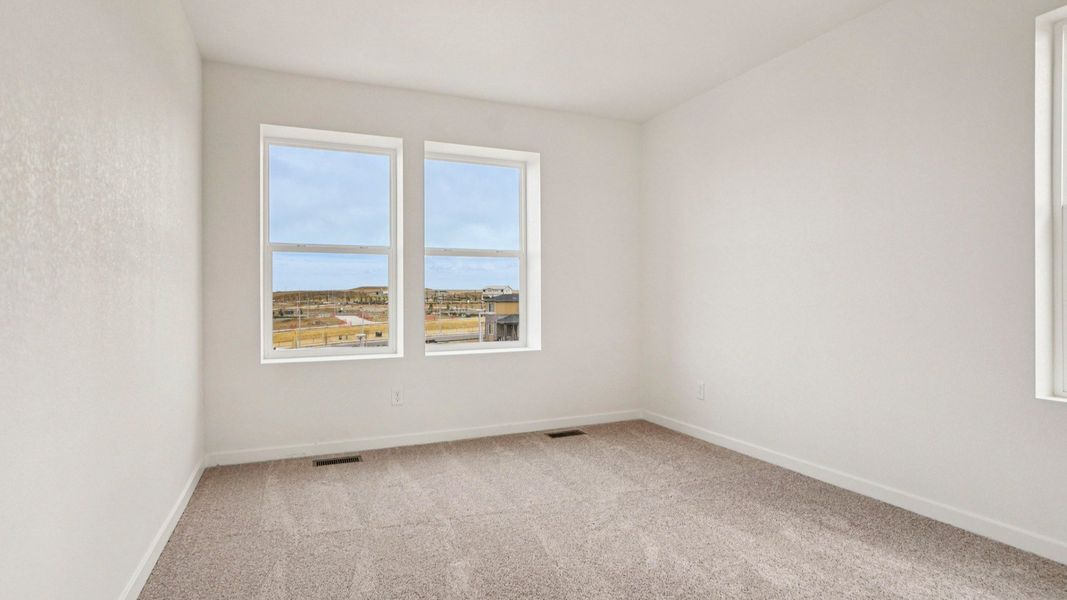 Furnished interior view inside a new home in Windler Townhomes, Aurora (Image 32). Furnished interior view inside a new home in Windler Townhomes, Aurora (Image 32).