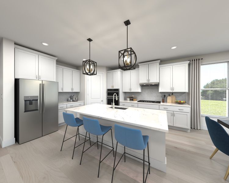 Furnished interior view inside a new home in Station Hill - Estate Series, Franklin (Image 3).